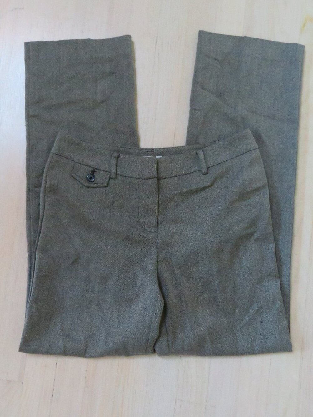 Grey Stretch Trousers Jones New York Business Casual size 4 Gray Pants Office